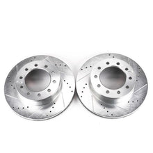 Load image into Gallery viewer, Power Stop 05-16 Ford F-550 Super Duty Front Drilled & Slotted Rotor - Pair Brake Rotors - Slot & Drilled PowerStop