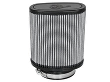 Load image into Gallery viewer, aFe Magnum FLOW Pro DRY S Universal Air Filter 3.5in Flange 5.75x5in Base 6x2.75in Top 6.5in Height Air Filters - Universal Fit aFe