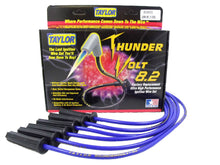 Load image into Gallery viewer, Taylor Cable 82600 ThunderVolt 8.2mm Ignition Wire Set; Blue; Stock; 11.75 in.; 180 Deg. Plug Boot; Spark Plug Wire Set Taylor Cable