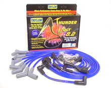 Load image into Gallery viewer, Taylor Cable 82601 ThunderVolt 8.2mm Ignition Wire Set; Spiro-Wound; Custom Fit; 135 deg.; Blue; Spark Plug Wire Set Taylor Cable