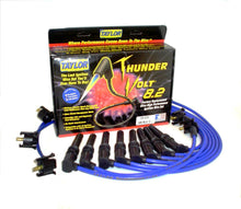 Load image into Gallery viewer, Taylor Cable 82620 ThunderVolt 8.2mm Ignition Wire Set; Blue; Stock; 9.5 in.; OE Spark Plug Boot; Spark Plug Wire Set Taylor Cable