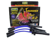 Load image into Gallery viewer, Taylor Cable 82627 ThunderVolt 8.2mm Ignition Wire Set; Blue; Stock; 9.5 in.; OE Spark Plug Boot; Spark Plug Wire Set Taylor Cable Default Title