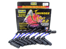 Load image into Gallery viewer, Taylor Cable 82644 ThunderVolt 8.2mm Ignition Wire Set; Blue; Stock; 9.5 in.; OE Spark Plug Boot; Spark Plug Wire Set Taylor Cable