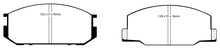 Load image into Gallery viewer, EBC 85-90 Lotus Esprit 2.2 Yellowstuff Front Brake Pads Brake Pads - Performance EBC