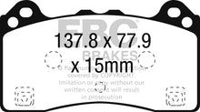Load image into Gallery viewer, EBC 16-18 Ford Focus RS Redstuff Ceramic Low Dust Front Brake Pads Brake Pads - Performance EBC