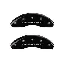Load image into Gallery viewer, MGP Front set 2 Caliper Covers Engraved Front Insight Black finish silver ch Caliper Covers MGP