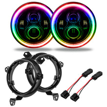 Load image into Gallery viewer, Oracle Jeep Wrangler JL/JT 7in. High Powered LED Headlights (Pair) - w/o Controller SEE WARRANTY Headlights ORACLE Lighting