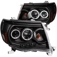 Load image into Gallery viewer, ANZO 2005-2011 Toyota Tacoma Projector Headlights w/ Halo Black Headlights ANZO