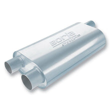 Load image into Gallery viewer, Borla Universal Oval Transverse Single 3in Inlet/2.5in Outlet 19in x 10.25in x 5.5in Turbo Muffler Muffler Borla