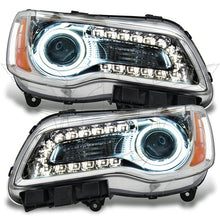 Load image into Gallery viewer, Oracle 11-14 Chrysler 300C NON HID LED Halo Headlights Chrome Housing - Red SEE WARRANTY Headlights ORACLE Lighting