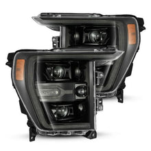 Load image into Gallery viewer, AlphaRex 21-22 Ford F150 Luxx-Series Projector Headlights Alpha-Black w/Activ Light/Seq Signal Headlights AlphaRex