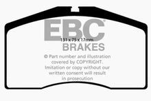 Load image into Gallery viewer, EBC 93-95 Porsche 911 (964) 3.6 Turbo Redstuff Front Brake Pads Brake Pads - Performance EBC