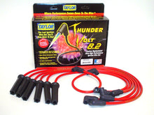 Load image into Gallery viewer, Taylor Cable 84200 ThunderVolt 8.2mm Ignition Wire Set; Red; Stock; 11.75 in.; 180 Deg. Plug Boot; Spark Plug Wire Set Taylor Cable Default Title