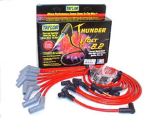 Load image into Gallery viewer, Taylor Cable 84258 ThunderVolt 8.2mm Ignition Wire Set; Spiro-Wound; Custom Fit; 135 deg.; Red; Spark Plug Wire Set Taylor Cable Default Title