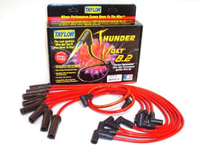 Load image into Gallery viewer, Taylor Cable 84276 ThunderVolt 8.2mm Ignition Wire Set; Red; Stock; 11.75 in.; 180 Deg. Plug Boot; Spark Plug Wire Set Taylor Cable