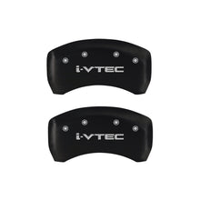 Load image into Gallery viewer, MGP 4 Caliper Covers Engraved Front & Rear i-Vtec Red finish silver ch Caliper Covers MGP