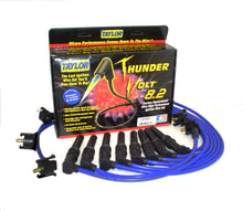 Load image into Gallery viewer, Taylor Cable 84685 ThunderVolt 8.2mm Ignition Wire Set; Blue; Stock; 9.5 in.; OE Spark Plug Boot; Spark Plug Wire Set Taylor Cable Default Title