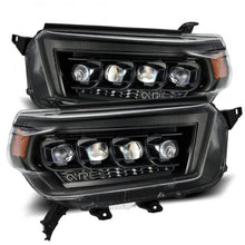 Load image into Gallery viewer, AlphaRex 10-13 Toyota 4Runner NOVA LED Proj Headlights Plank Style Alpha Black w/Seq Signal/DRL Headlights AlphaRex