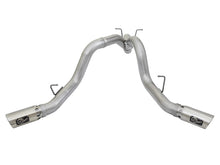 Load image into Gallery viewer, aFe ATLAS 4in DPF-Back Alum Steel Exhaust System w/Dual Exit Polished Tip 2017 GM Duramax 6.6L (td) DPF Back aFe