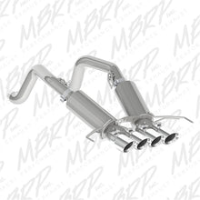 Load image into Gallery viewer, MBRP 14-19 Chevy Corvette V8 6.2L 3in T304 Dual Cat Back w/ 4in Quad Dual Wall Tips Catback MBRP