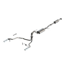 Load image into Gallery viewer, Borla F-150 2021 3.3L CC SB EC STB XL/XLT/Lariat/KR/Plnm/LTD 3/2.25 SRE Cat-Back ATAK Chrome Tips Catback Borla