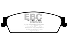 Load image into Gallery viewer, EBC 09-14 Cadillac Escalade 6.0 Hybrid Greenstuff Rear Brake Pads Brake Pads - Performance EBC