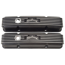 Load image into Gallery viewer, Edelbrock Valve Cover Classic Series Chevrolet 1959-1986 262-400 CI V8 Black Valve Covers Edelbrock