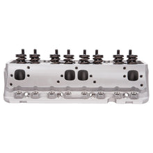 Load image into Gallery viewer, Edelbrock Cylinder Head Victor Jr SBC 23 Deg 220cc Complete for Solid Roller Cam Heads Edelbrock