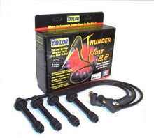 Load image into Gallery viewer, Taylor Cable 87007 ThunderVolt 8.2mm Ignition Wire Set; Black; Stock; 9.5 in.; OE Spark Plug Boot; Spark Plug Wire Set Taylor Cable