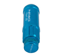 Load image into Gallery viewer, NRG 700 Series M12 X 1.25 Steel Lug Nut w/Dust Cap Cover Set 21 Pc w/Locks & Lock Socket - Blue Lug Nuts NRG