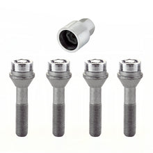 Load image into Gallery viewer, McGard Wheel Lock Bolt Set - 4pk. (Cone Seat) M12X1.5 / 17mm Hex / 49.2mm Shank Length - Chrome Wheel Bolts McGard