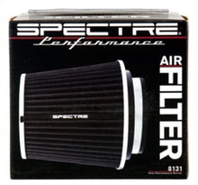 Load image into Gallery viewer, Spectre Adjustable Conical Air Filter 5-1/2in. Tall (Fits 3in. / 3-1/2in. / 4in. Tubes) - Black Air Filters - Universal Fit Spectre