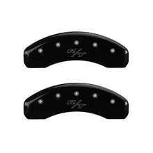 Load image into Gallery viewer, MGP 4 Caliper Covers Engraved Front & Rear Vintage Style/RT Black finish silver ch Caliper Covers MGP