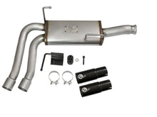 Load image into Gallery viewer, aFe Rebel Series CB Middle-Side Exit SS Exhaust w/ Black Tips 09-16 GM Silverado/Sierra V6/V8 Catback aFe