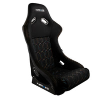 Load image into Gallery viewer, NRG FRP Bucket Seat (Black w/ Multi Color Geometric Pattern) - Large Race Seats NRG