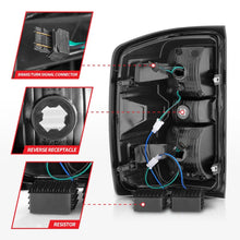 Load image into Gallery viewer, ANZO 15-19 Chevy Silverado 2500HD/3500HD (Factory Halogen Only) LED Tail Lights Smoke w/Clear Lens Tail Lights ANZO