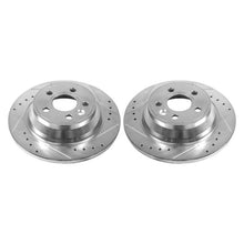 Load image into Gallery viewer, Power Stop 07-11 Volvo S80 Rear Evolution Drilled & Slotted Rotors - Pair Brake Rotors - Slot & Drilled PowerStop