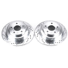 Load image into Gallery viewer, Power Stop 05-06 Saab 9-2X Rear Evolution Drilled & Slotted Rotors - Pair Brake Rotors - Slot & Drilled PowerStop