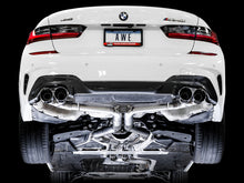 Load image into Gallery viewer, AWE Tuning 2019+ BMW M340i (G20) Track Edition Exhaust - Quad Chrome Silver Tips Catback AWE Tuning