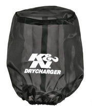 Load image into Gallery viewer, K&N Drycharger Air Filter Wrap Round Tapered Black 5.375in Base ID x 4.375in Top ID x 7 H Pre-Filters K&N Engineering