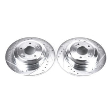 Load image into Gallery viewer, Power Stop 10-16 Hyundai Genesis Coupe Rear Evolution Drilled & Slotted Rotors - Pair Brake Rotors - Slot & Drilled PowerStop