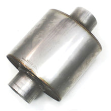 Load image into Gallery viewer, JBA Universal Straight-Through 304SS Muffler 6x6x4 2.5in Inlet Diameter Center/Center Muffler JBA