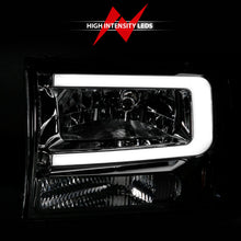 Load image into Gallery viewer, ANZO 99-04 Ford F250/F350/F450/Excursion (excl. 99) Crystal Headlights - w/ Light Bar Chrome Housing Headlights ANZO