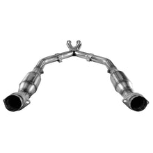 Load image into Gallery viewer, Kooks 05-10 Ford Mustang GT 2 1/2in x 2 1/2in OEM Exhaust GREEN Cat X Pipe X Pipes Kooks Headers