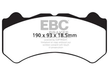 Load image into Gallery viewer, EBC 08-11 Nissan GT-R (R35) 3.8 Twin Turbo (Cast Iron Rotors) Bluestuff Front Brake Pads Brake Pads - Racing EBC