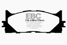 Load image into Gallery viewer, EBC 12-17 Toyota Camry 2.5L Yellowstuff Front Brake Pads Brake Pads - Performance EBC