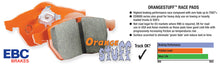 Load image into Gallery viewer, EBC 99-03 Aston Martin DB7 5.9 Orangestuff Front Brake Pads Brake Pads - Performance EBC