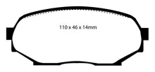 Load image into Gallery viewer, EBC 90-93 Geo Storm 1.6 Yellowstuff Front Brake Pads Brake Pads - Performance EBC