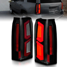 Load image into Gallery viewer, ANZO 2015-2020 Chevrolet Tahoe LED Tail Lights w/ Light Bar Black Housing Somke Lens Tail Lights ANZO