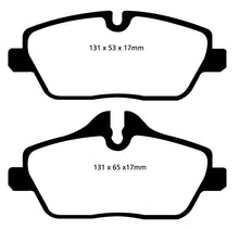 Load image into Gallery viewer, EBC 14+ Mini Hardtop 1.5 Turbo Cooper Redstuff Front Brake Pads Brake Pads - Performance EBC
